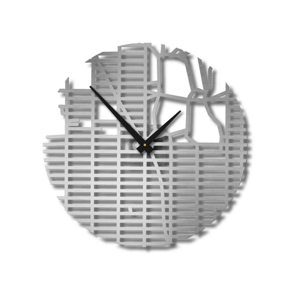 New York City Grid Clock | Map Streets Clocks | Urban Story