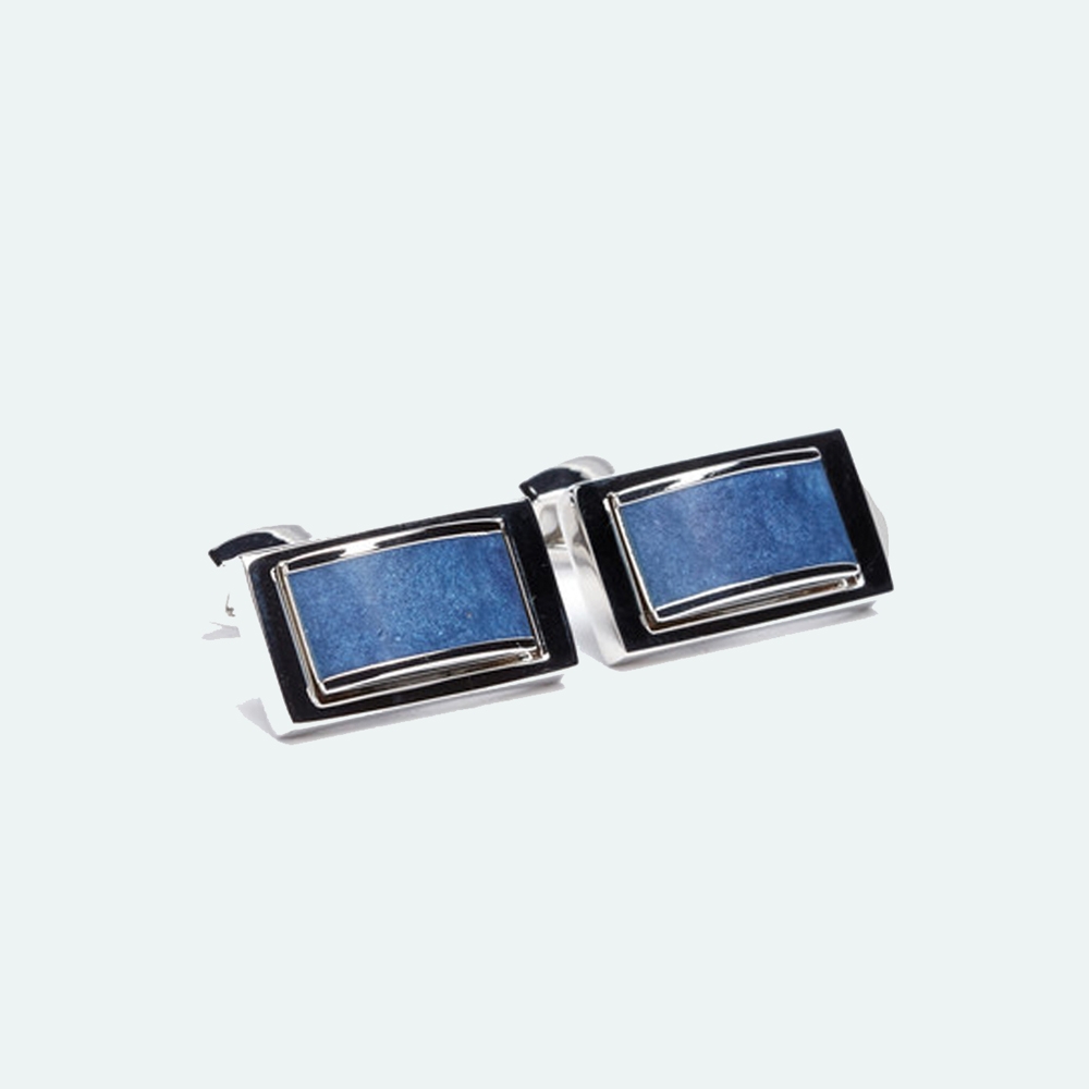 FlipMyTie Men's Royal Blue Square Cufflink