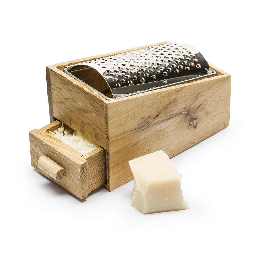 Oak Cheese Grater With Collection Drawer | Sagaform