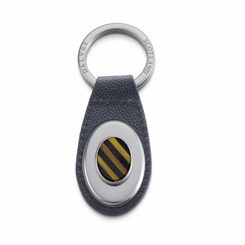 Black Onyx & Tigers Eye Keyring | Dalvey